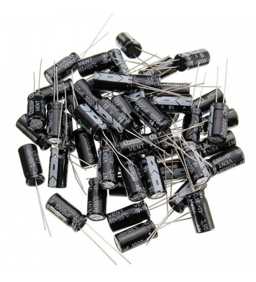 50pcs NCC 16V 1000uF 105C Motherboard Electrolytic Capacitors 8mm20mm