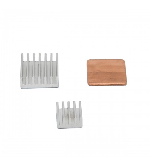 3SET Aluminum Heat Sink Copper Heat Sink For Raspberry Pi 3 Model B / Pi 2 / B+