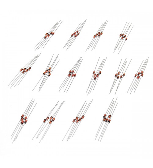 140pcs 14 Values 1/2W 0.5W 3.3-30V Regulator Zener Diode