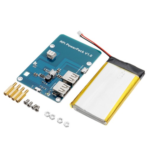 RPI Powerpack V1.0 Lithium Battery Expansion Board For Cell Phone / Raspberry Pi 3 Model B / Pi 2B