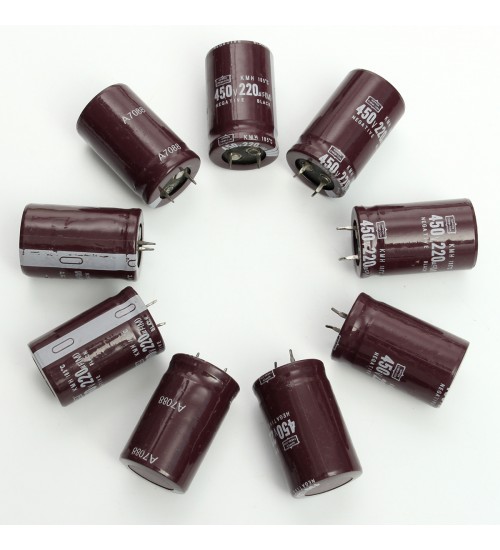 10pcs Electrolytic Capacitor 450V 220UF 25*40mm Aluminum Electrolytic Capacitors