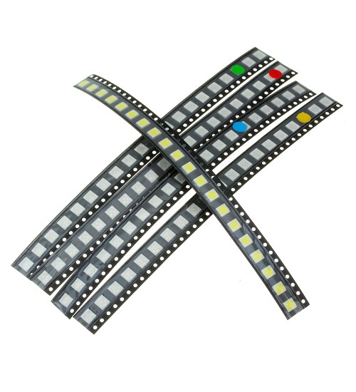 100Pcs 5 Colors 20 Each 5050 LED Diode Assortment SMD LED Diode Kit Green/RED/White/Blue/Yellow