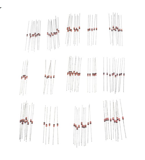 210Pcs 1W 1 Watt Voltage Stabilizing Diode Package 3.3V-30V 14 Common Voltages