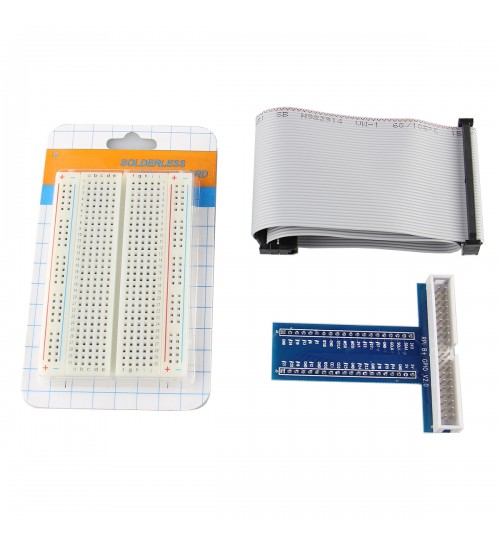 Solderless 400 Point Breadboard + 40Pin Cable + 40Pin GPIO For Raspberry Pi 2 Mode B/B+